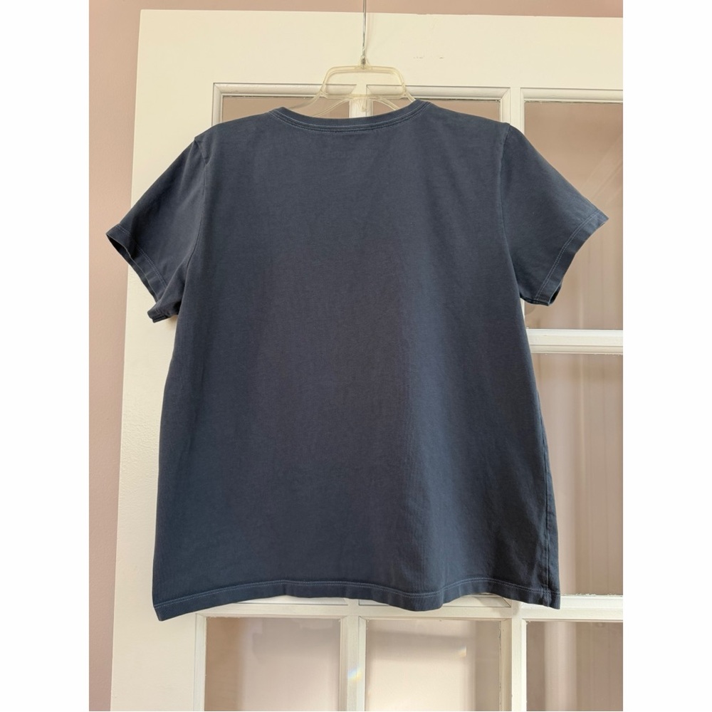 Life Is Good Blue Quirky Daisies Short Sleeve V-Neck Crusher Tee - Picture 2 of 3